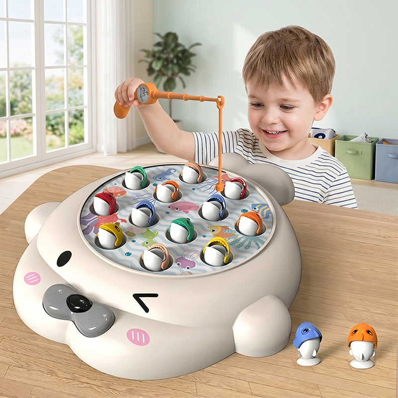 Kids Educational Game 2 - Kids Montessori Magnetic Fishing Toy Set,