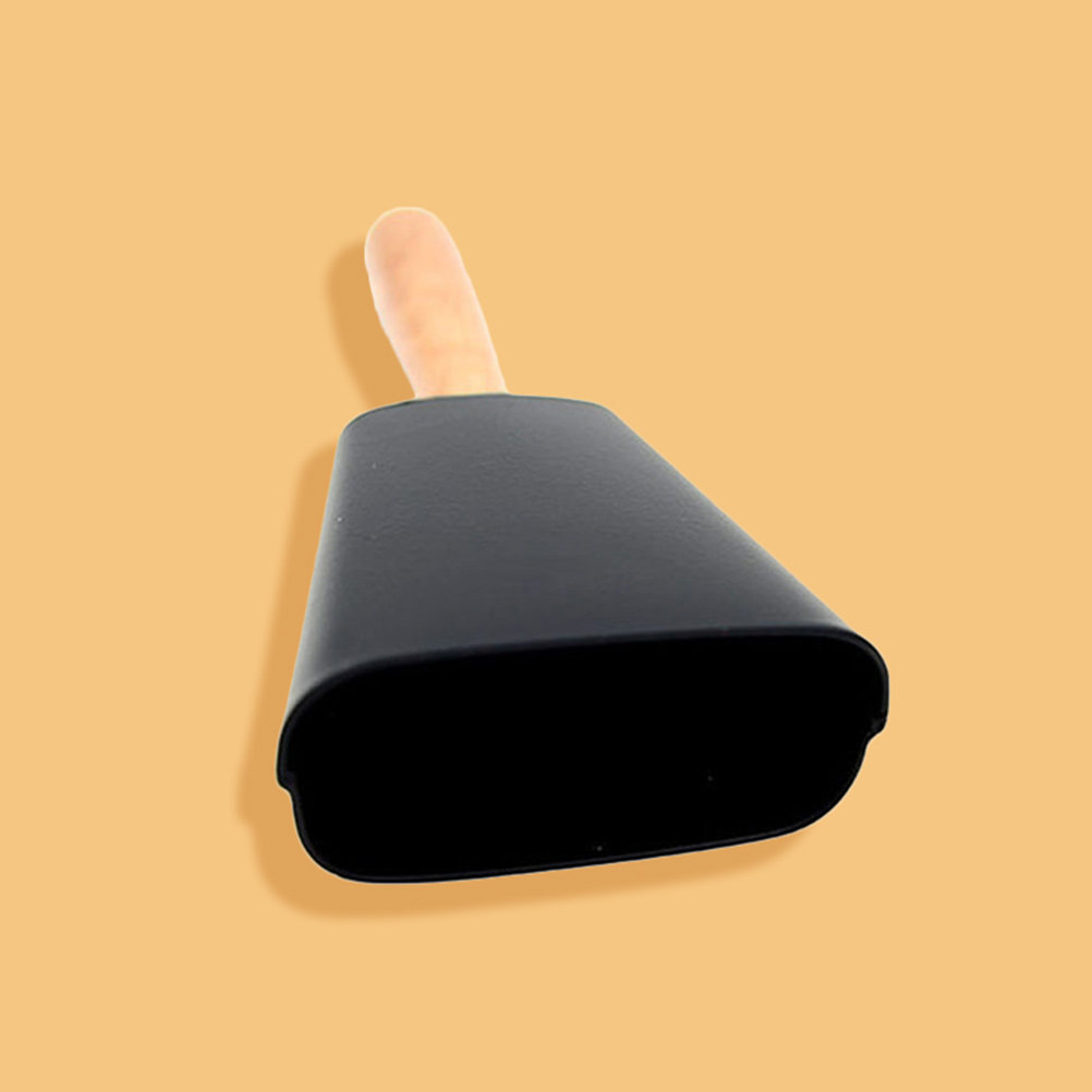 Kids Education Music - 1Set Metal Cowbell with Wooden Handle