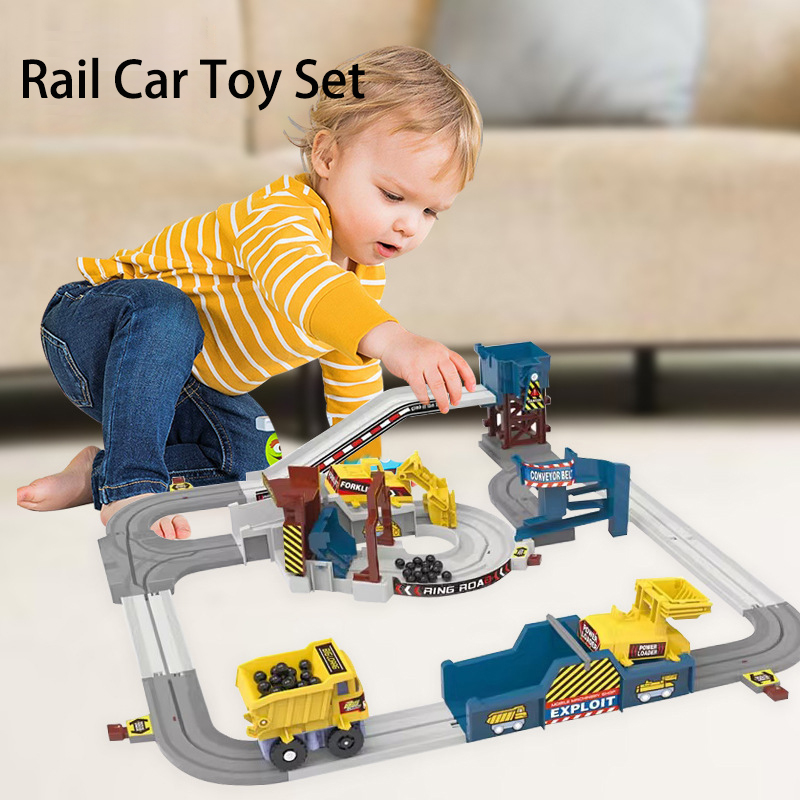 Kids Educational Device - Adventure Powered Mine Cart Track Racing
