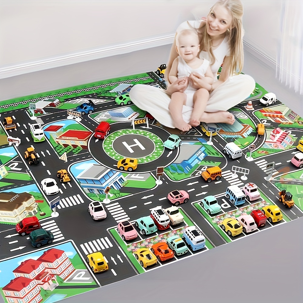 Kids Educational Device - 1pc, City Traffic Play Mat, Large