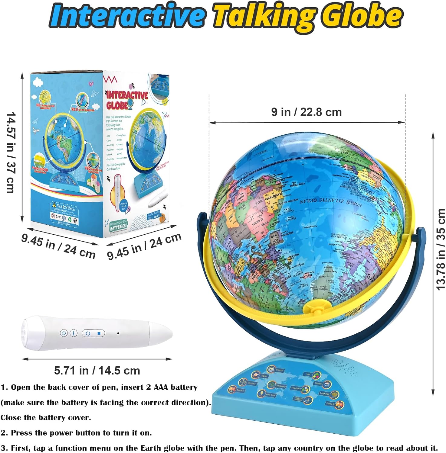Interactive Globe for Kids Age - Kids Education Age reseña y precio