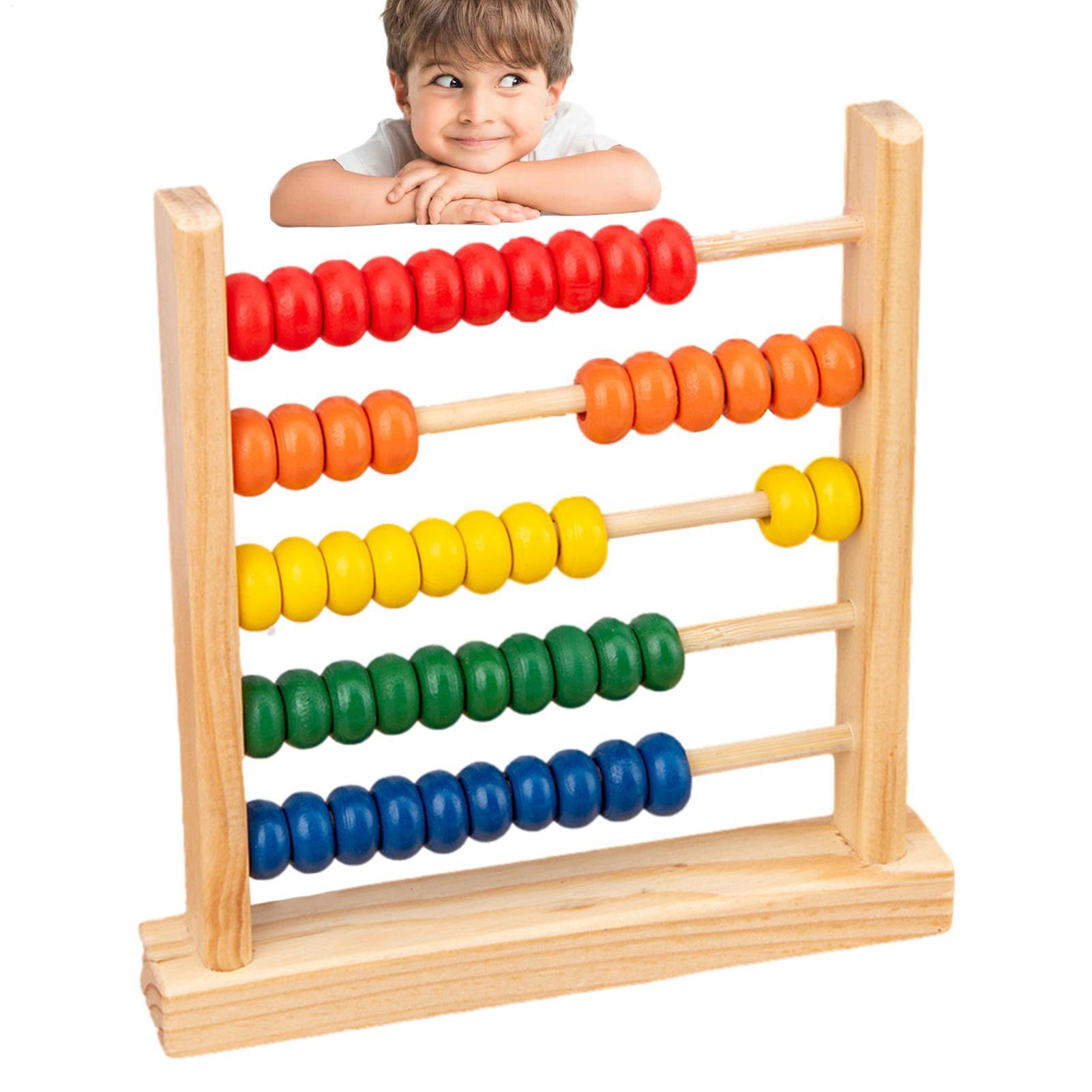 Wooden Frame Abacus Toys Count - Abacus Counting Bead reseña y precio
