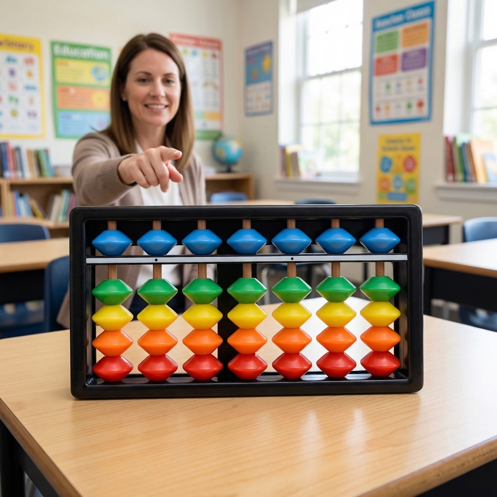 Soroban Calculator with Colorf - Abacus Counting Bead reseña y precio