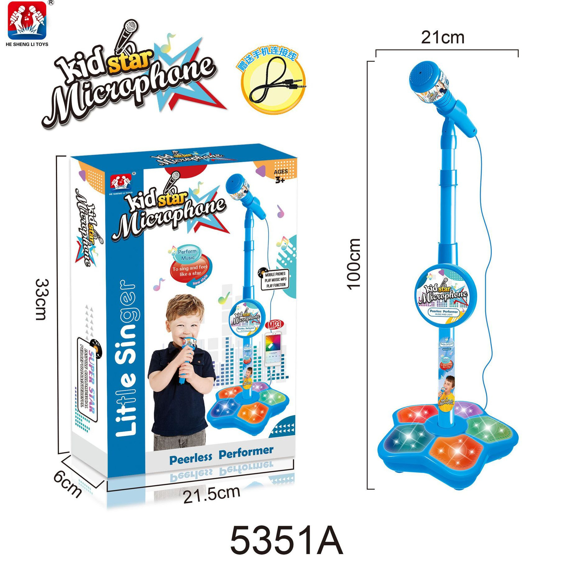 Kids Microphone with Stand, Ka - Kids Education Music reseña y precio