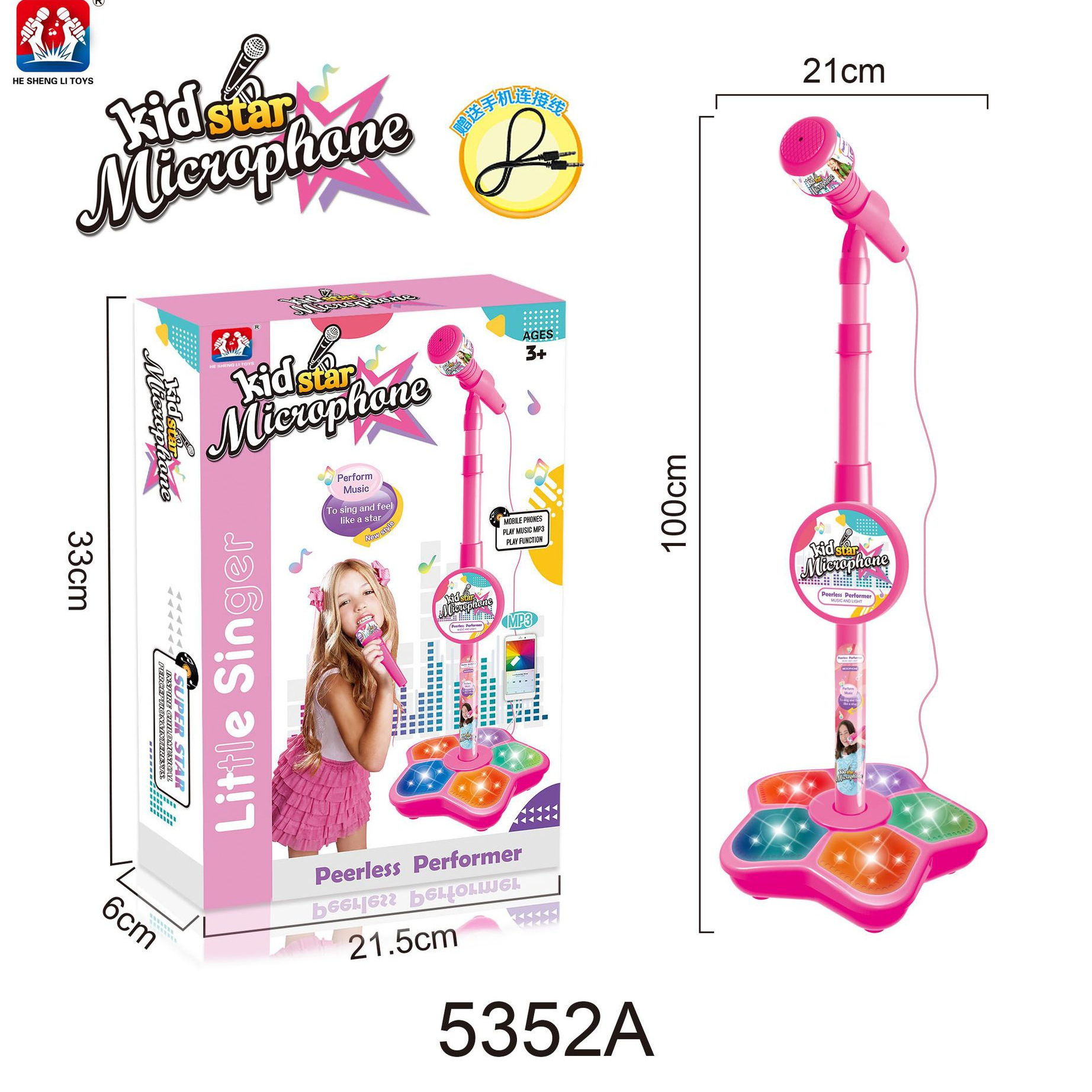 Kids Microphone with Stand, Ka - Kids Education Music reseña y precio
