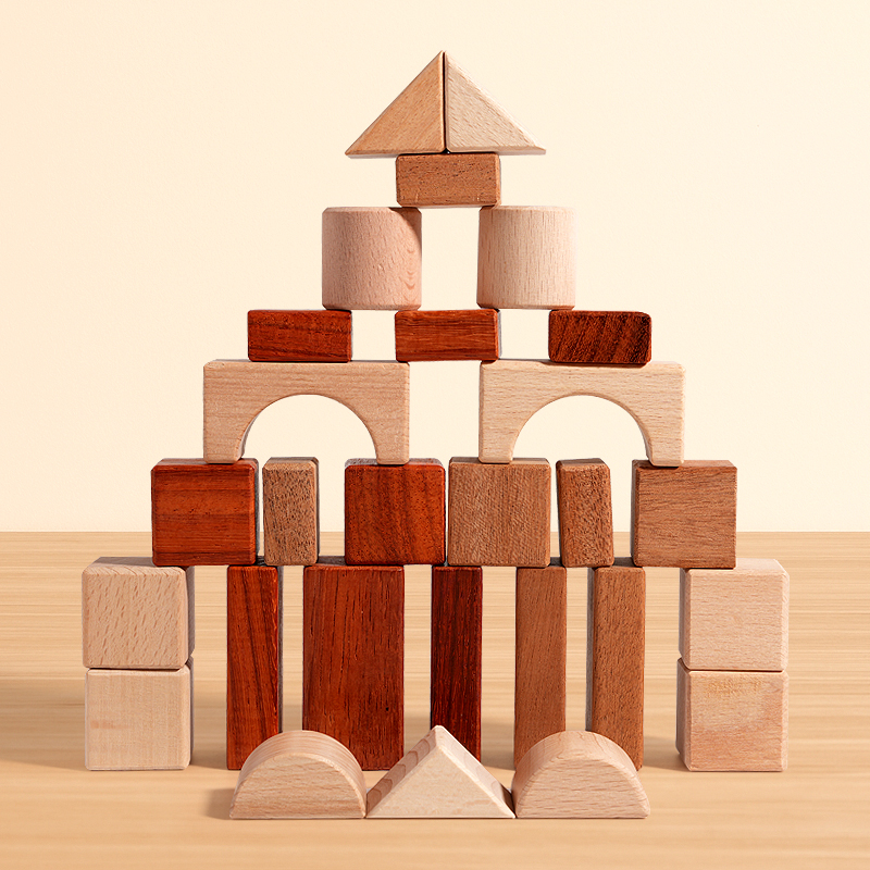 29-Piece Wood DIY Building Blo - Kids Education Age reseña y precio
