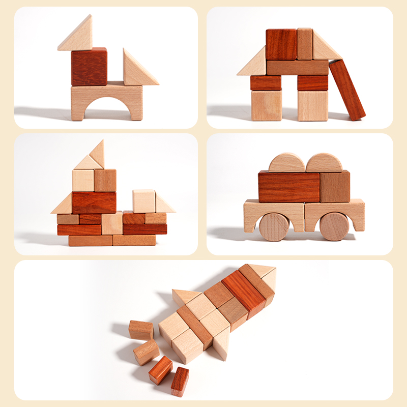 29-Piece Wood DIY Building Blo - Kids Education Age reseña y precio