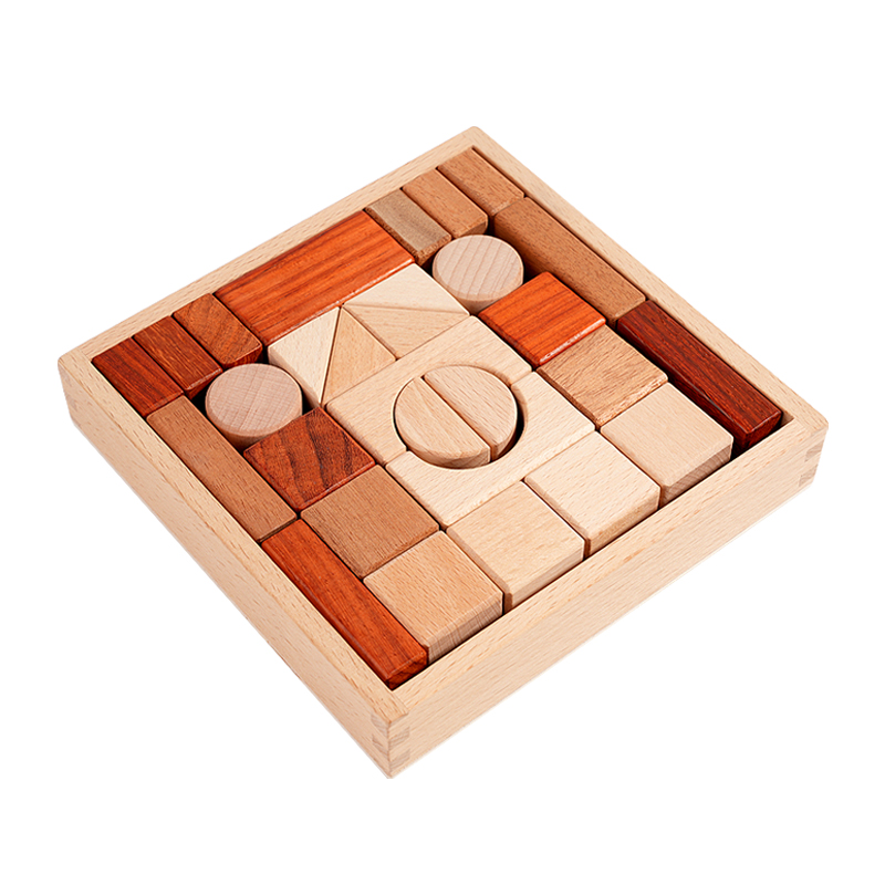 29-Piece Wood DIY Building Blo - Kids Education Age reseña y precio
