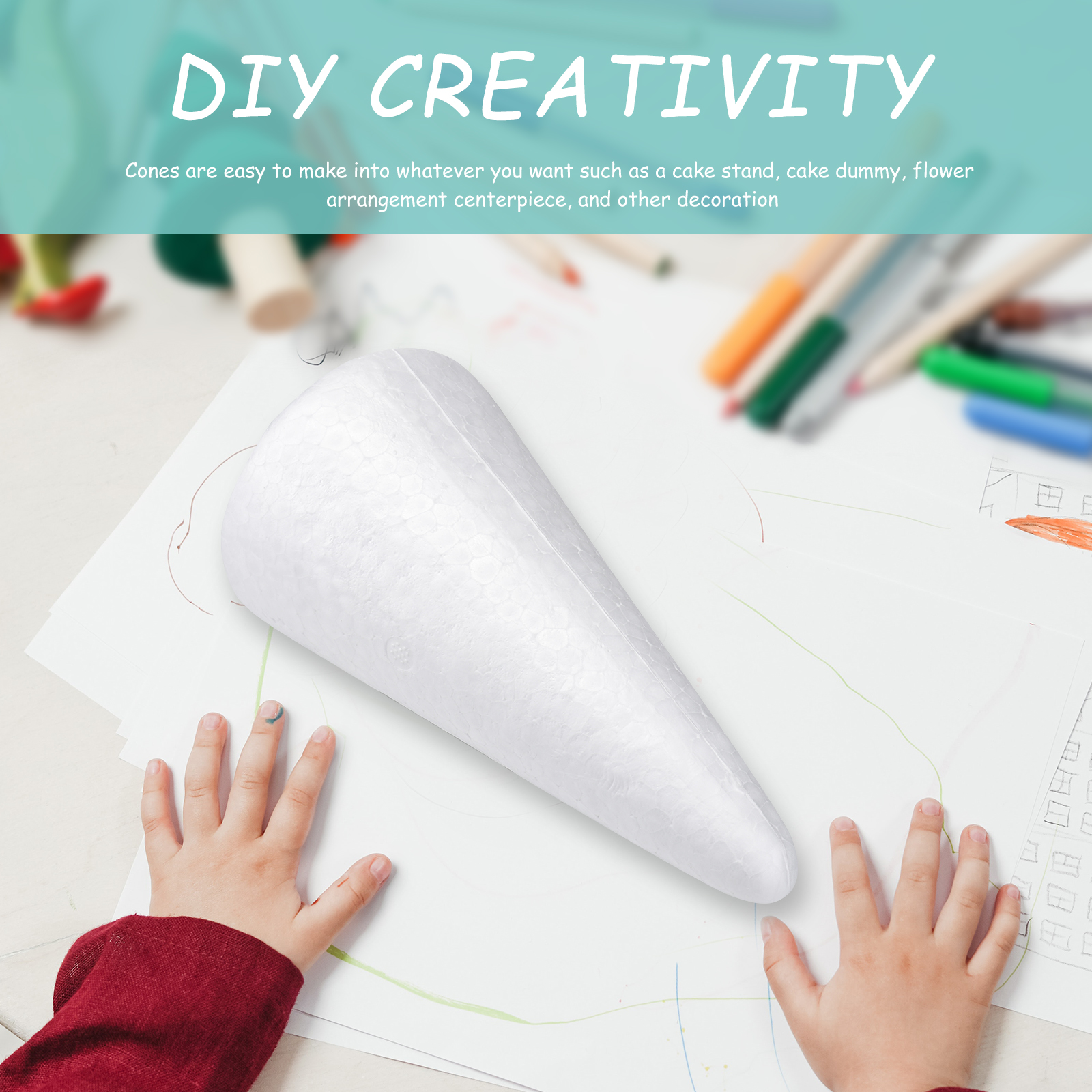 12pcs 15cm White Solid Craft F - Kids Educational Device reseña y precio