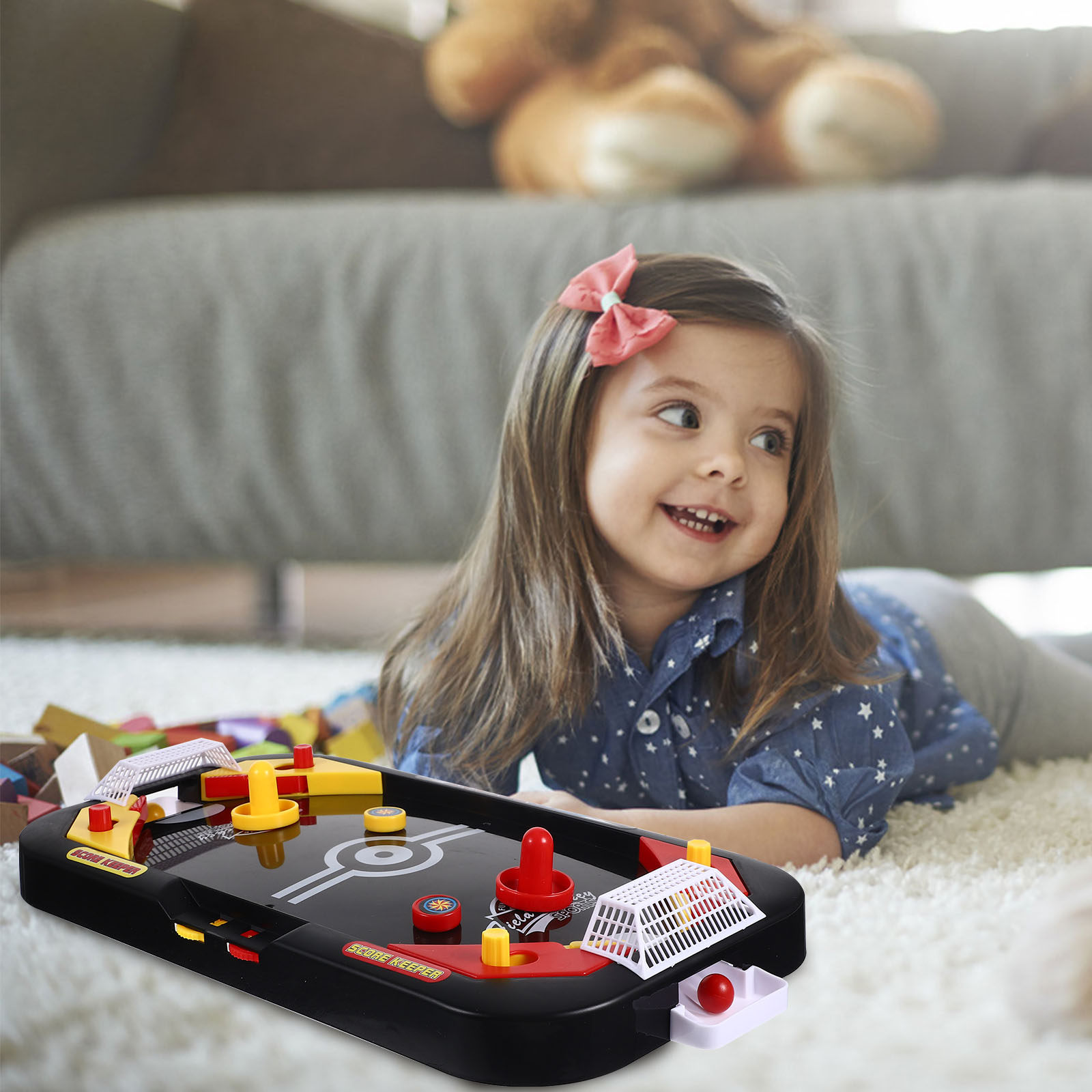 1Pcs Table Ice Hockey Black Mi - Kids Educational Game 2 reseña y precio