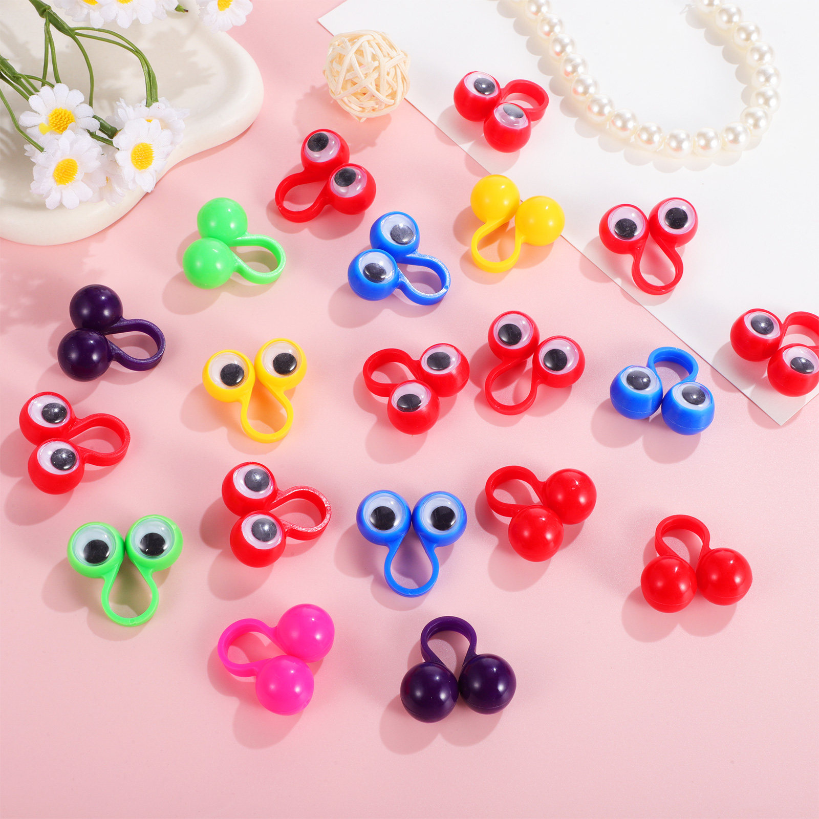 20Pcs Finger Ring Large Eyes P - Kids Education Fun reseña y precio