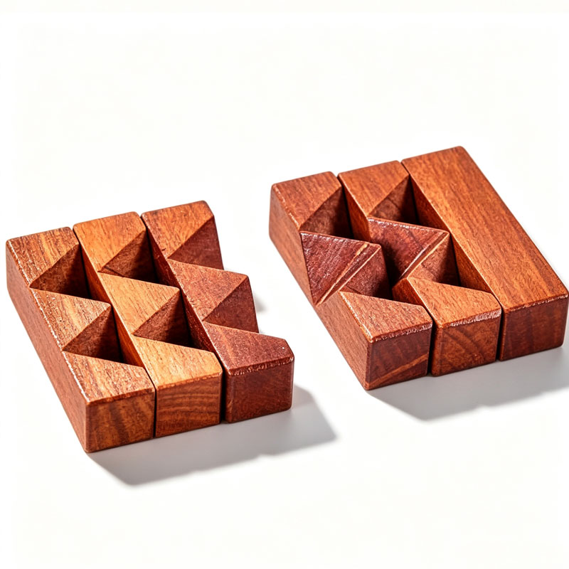 Wooden Knot Puzzle IQ Logic Tr - Kids Education Fun reseña y precio