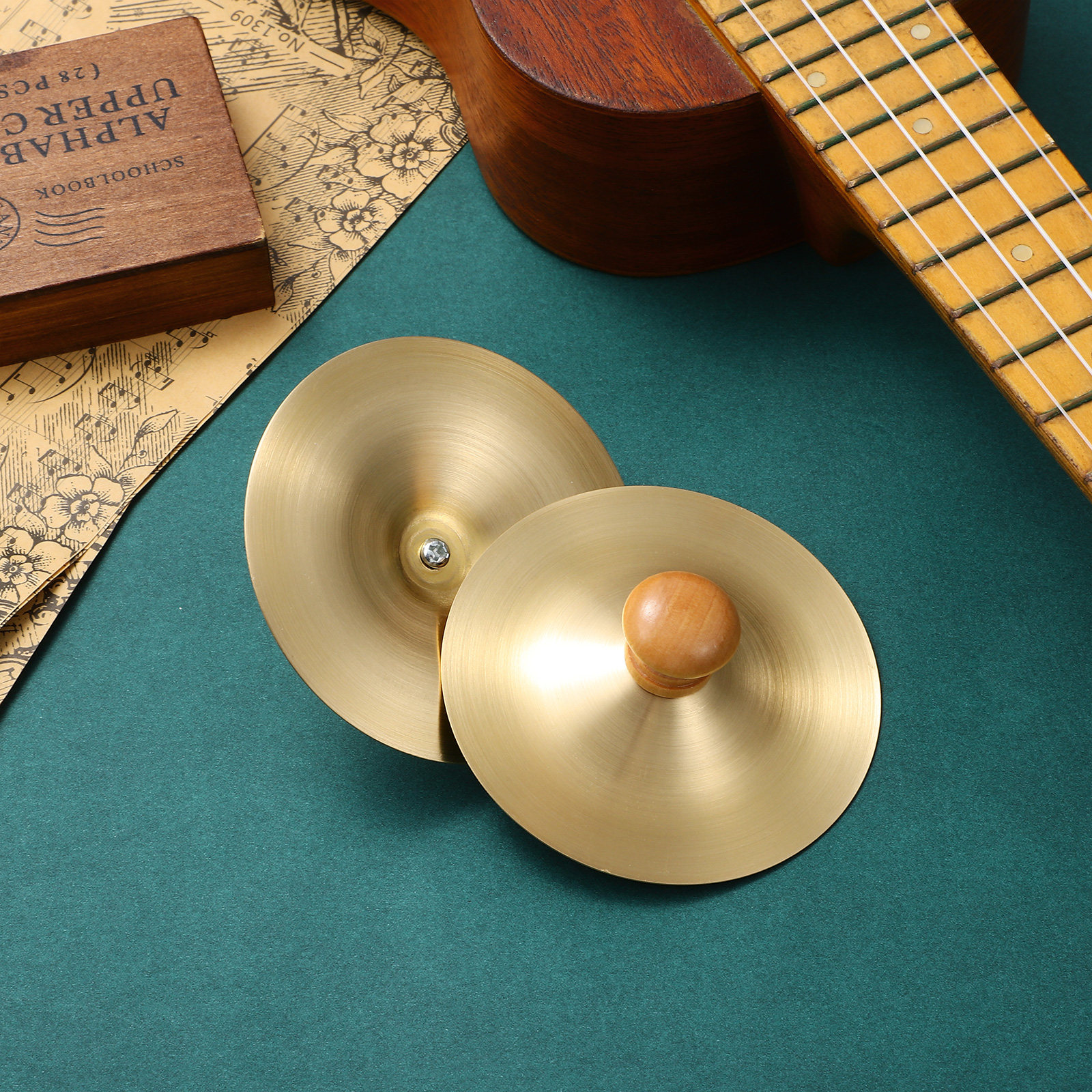 2Pcs Copper Finger Cymbals Sma - Kids Education Music reseña y precio