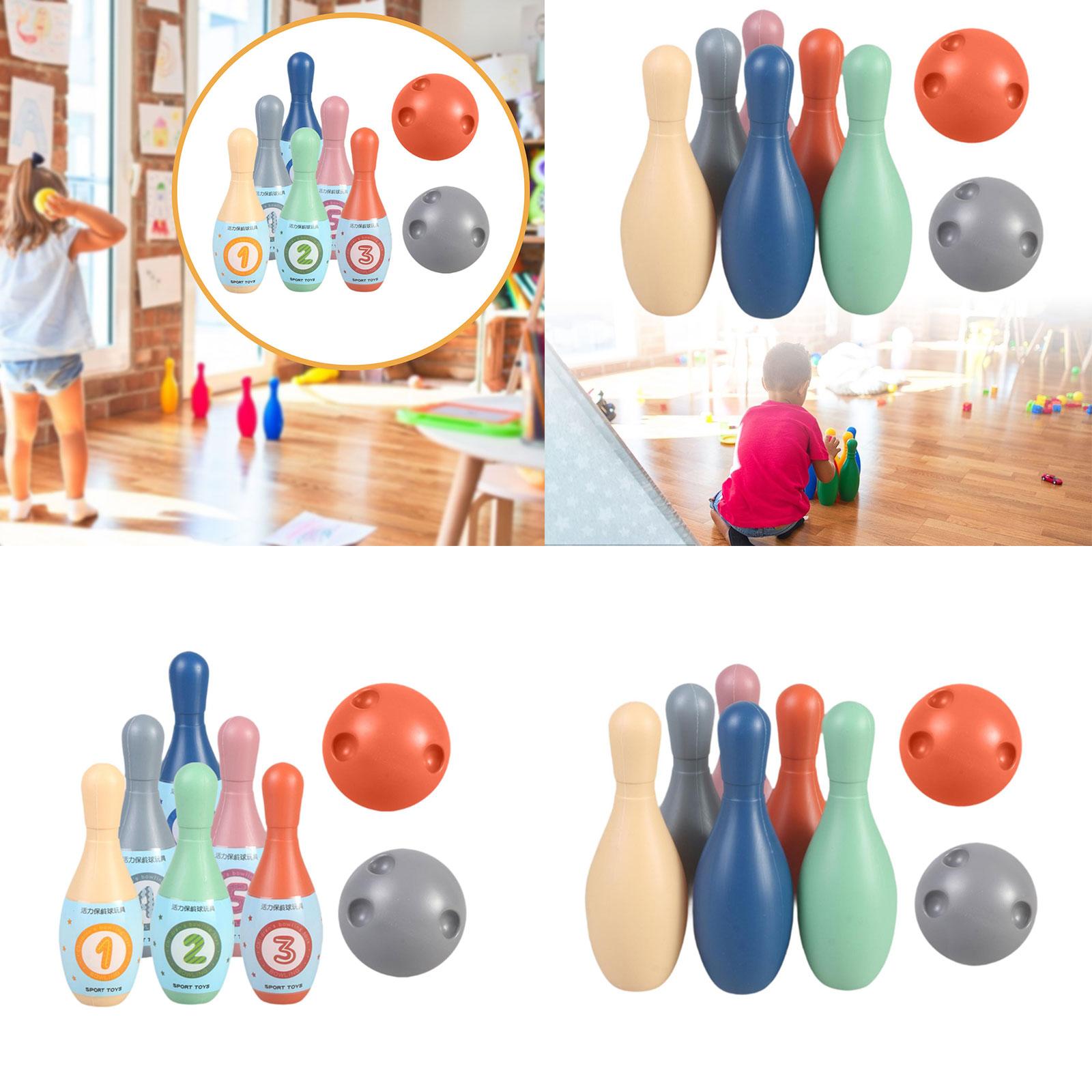 Family Bowling Game with 6 Pin - Kids Educational Game 2 reseña y precio