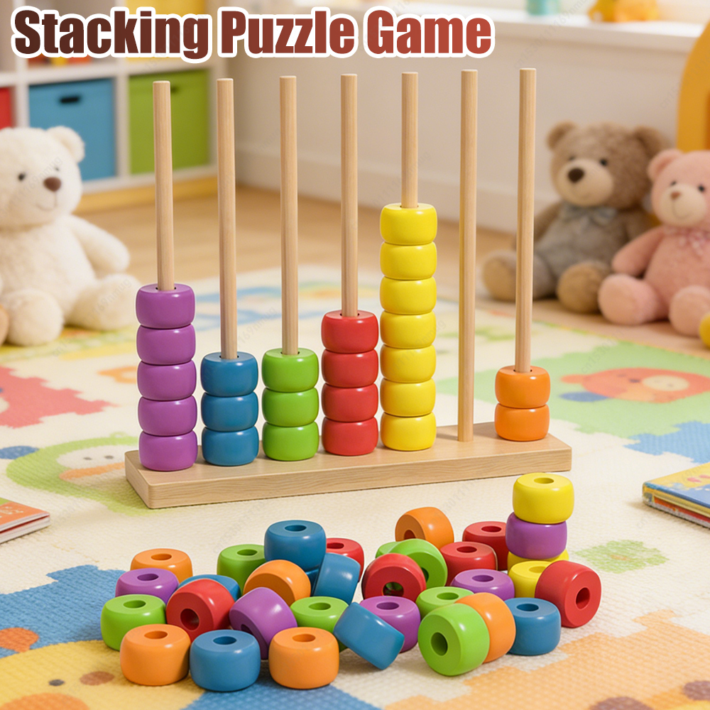 Wooden Rainbow Bead Abacus Mon - Abacus Counting Bead reseña y precio