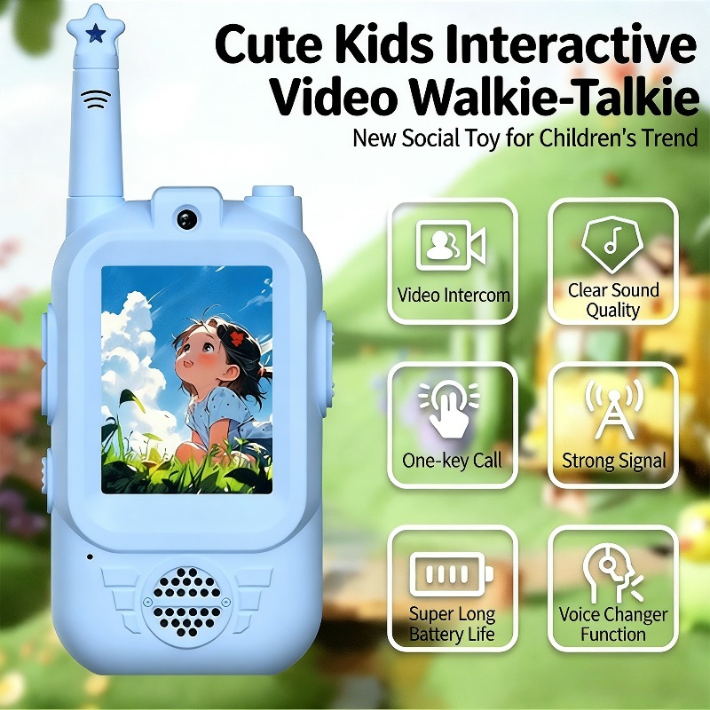 2PC Kids Video Walkie Talkies  - Kids Education Recreation reseña y precio