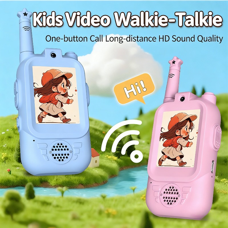 2PC Kids Video Walkie Talkies  - Kids Education Recreation reseña y precio