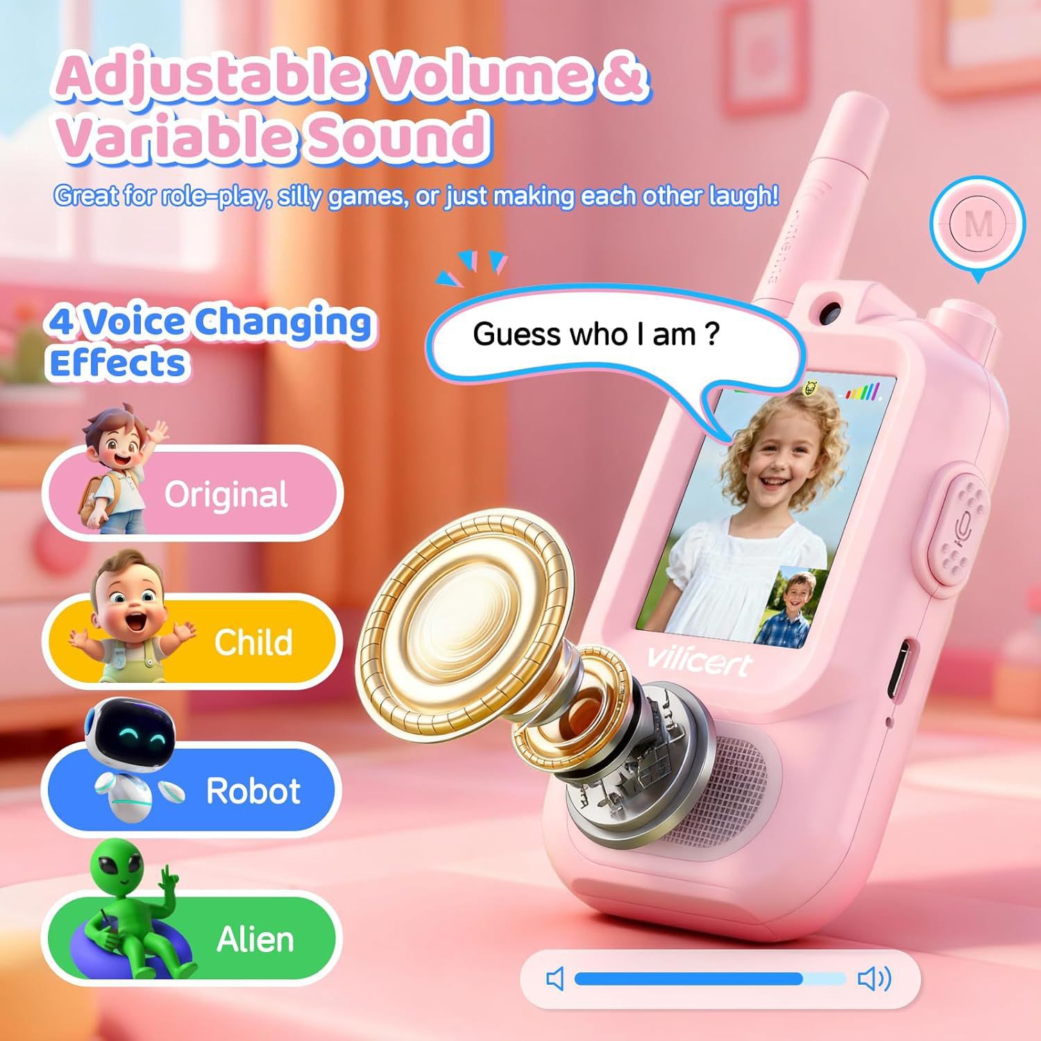 2PC Kids Video Walkie Talkies  - Kids Education Recreation reseña y precio