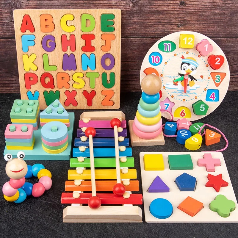 Montessori Wooden Toys for Bab - Kids Educational Game 2 reseña y precio