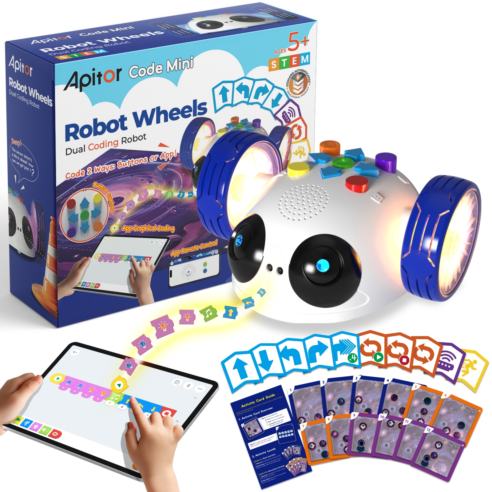 Apitor Mini Robot Wheels Codin - Kids Education Age reseña y precio
