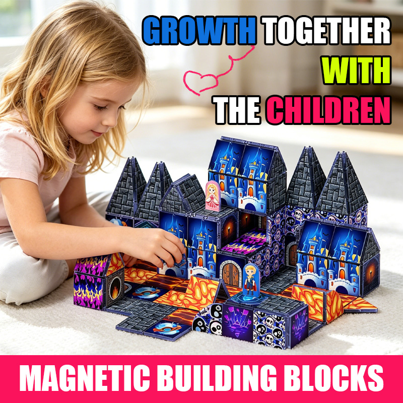 Magnetic Cube Building Blocks  - Kids Education Music reseña y precio