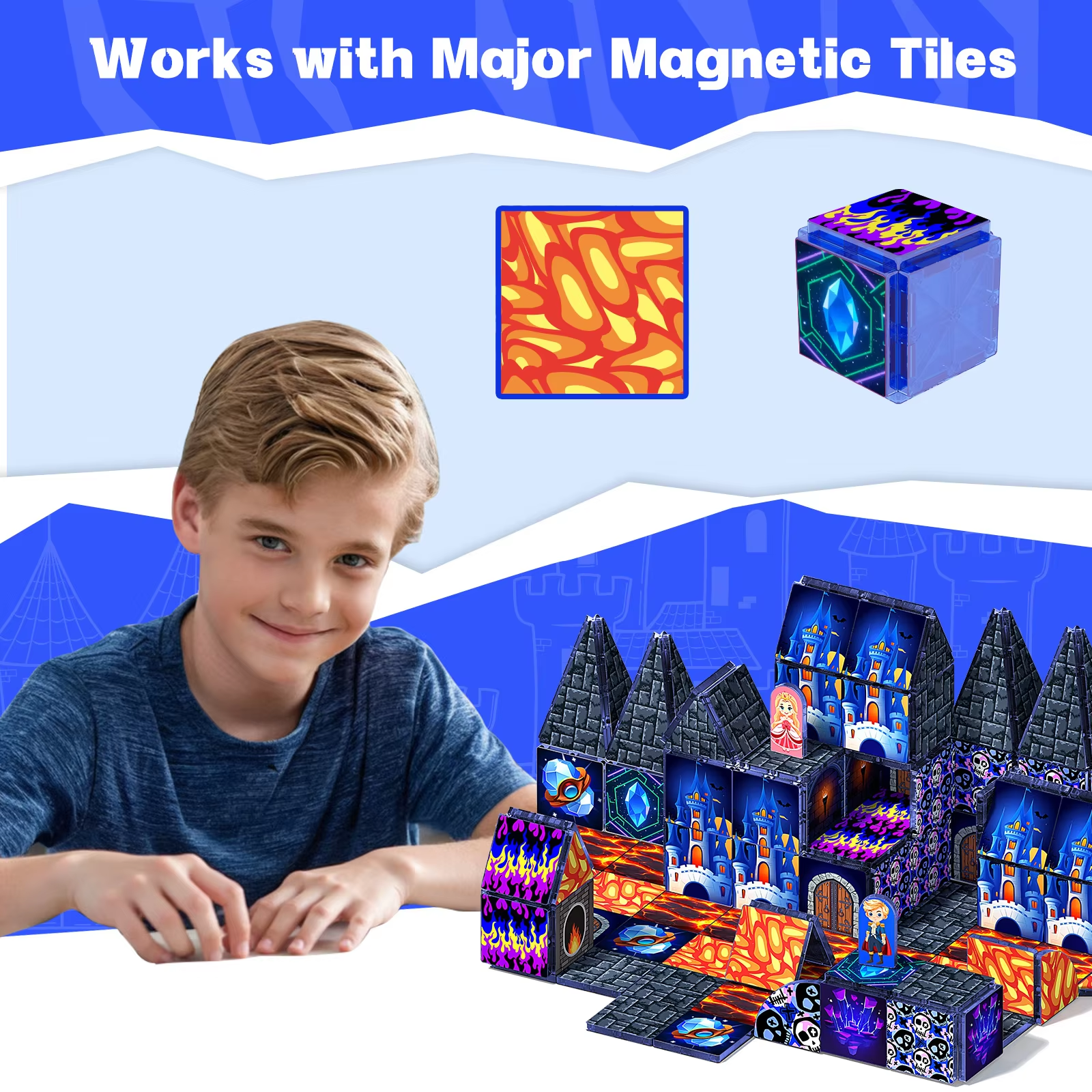 Magnetic Cube Building Blocks  - Kids Education Music reseña y precio