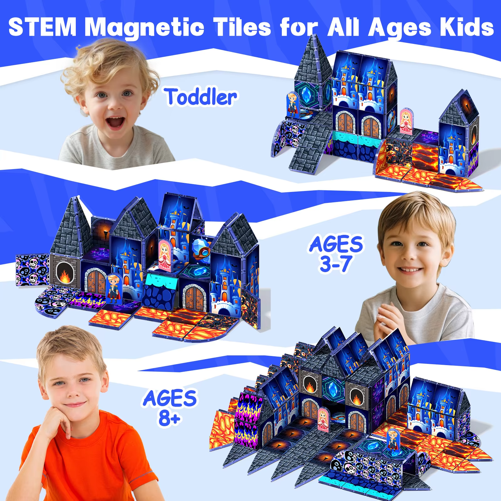 Magnetic Cube Building Blocks  - Kids Education Music reseña y precio
