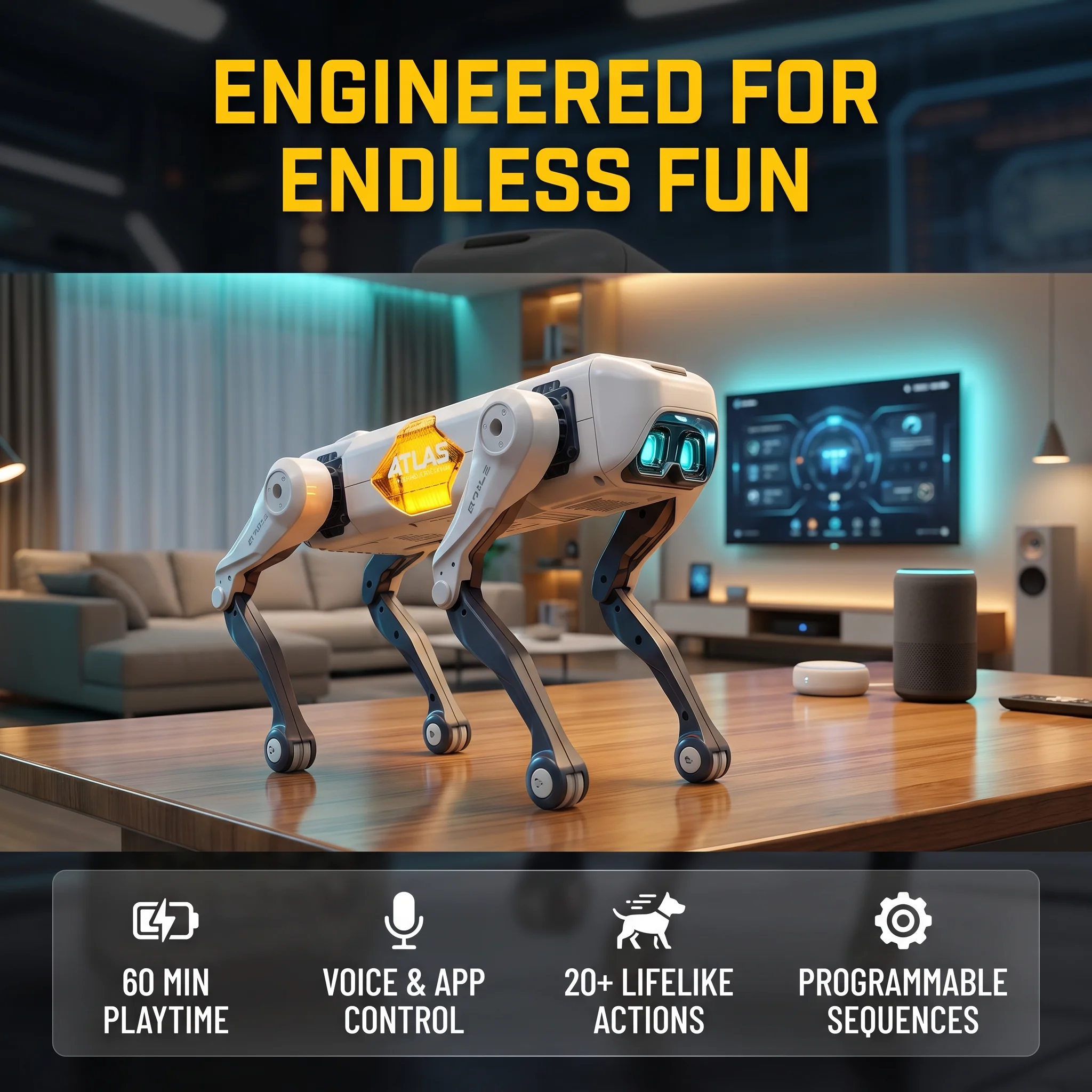 AI Smart Robot Dog, Voice & AP - Kids Educational Device reseña y precio