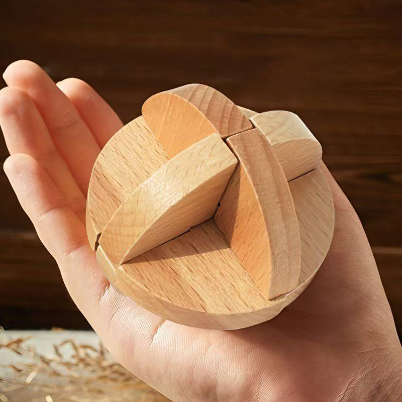 Classic Lu Ban ball Wooden Bra - Kids Education Fun reseña y precio