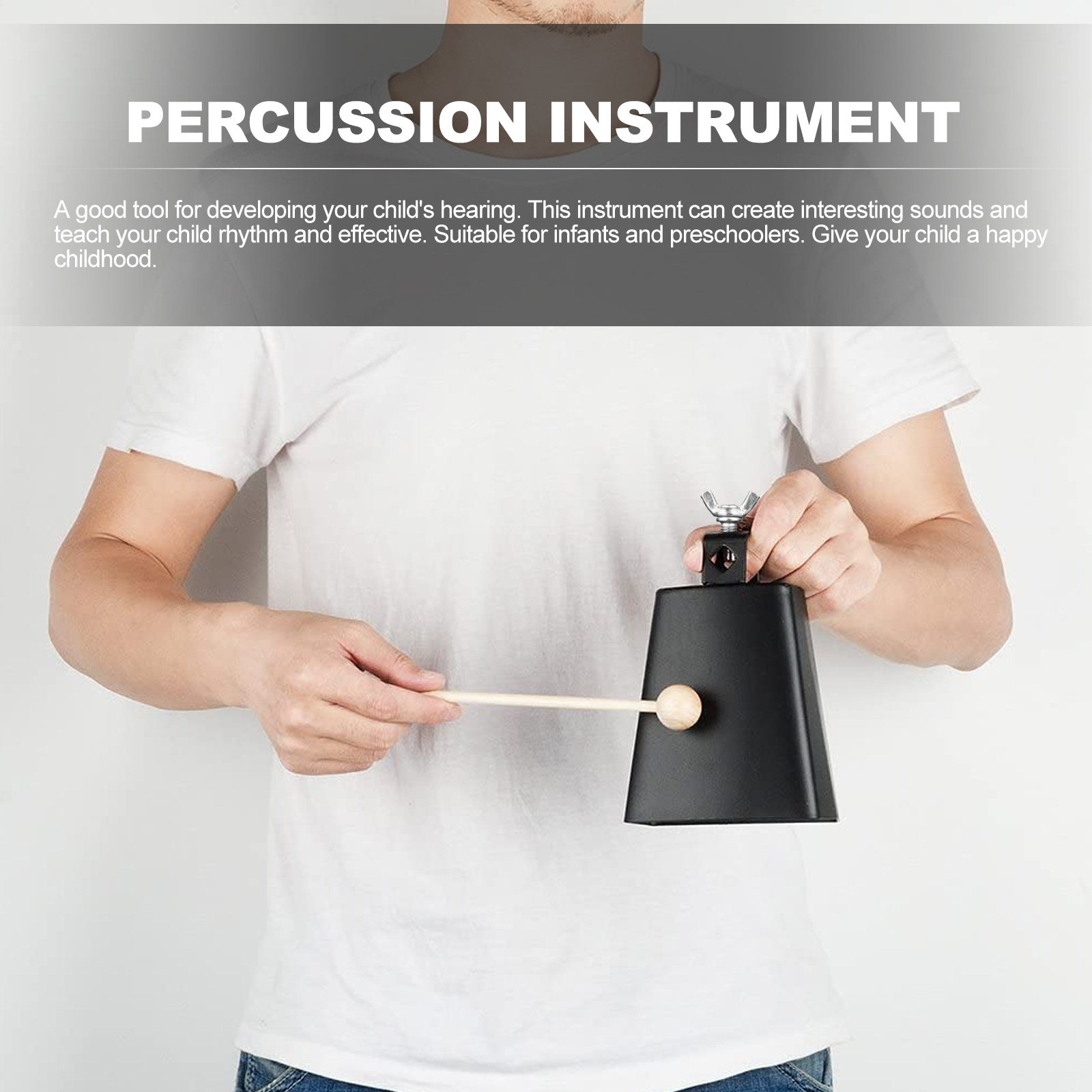 Metal Cow Bell Percussion Inst - Kids Education Music reseña y precio