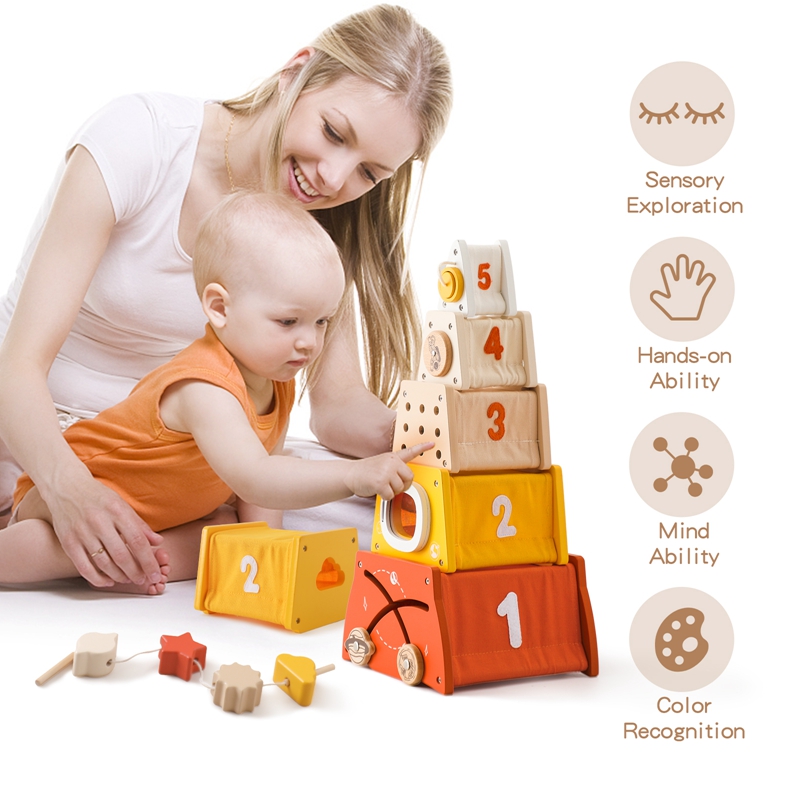 Kids Wooden Montessori Toys Th - Kids Education Music reseña y precio