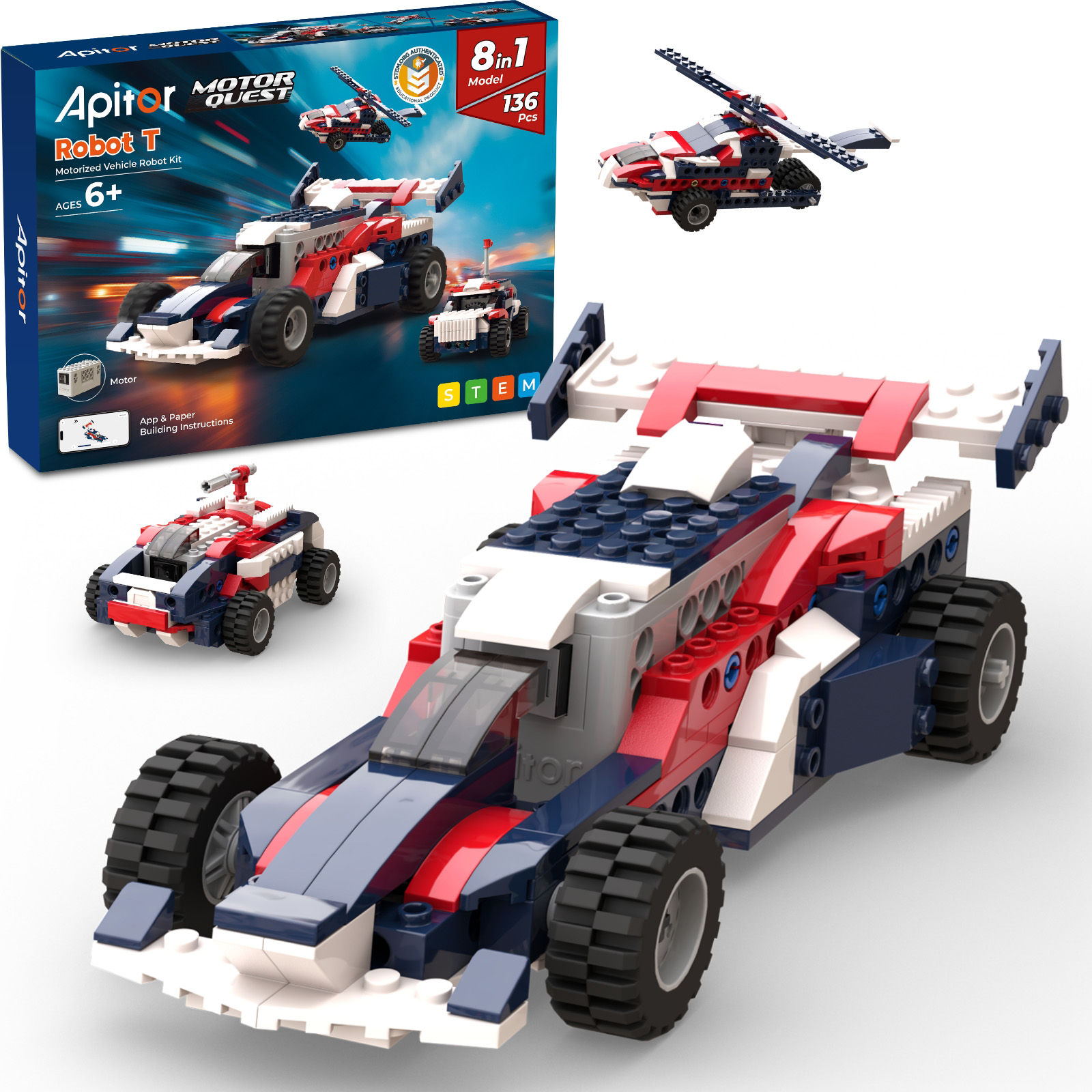 Apitor 8-in-1 STEM Building Bl - Kids Education Fun reseña y precio